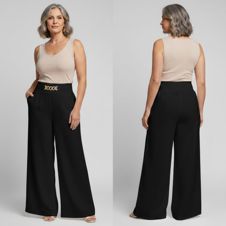 Ellery | Sculpting High Waisted Wide Leg Pants