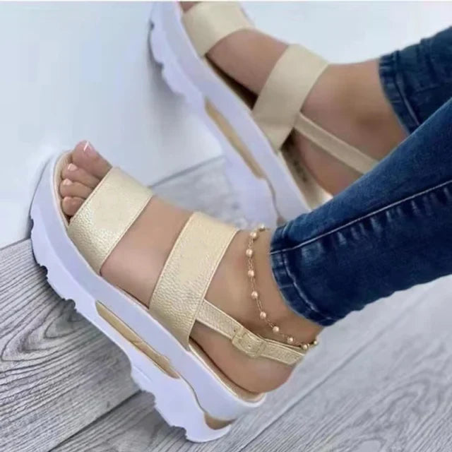 Dove | Platform Double Strap Sandals