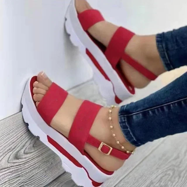Dove | Platform Double Strap Sandals