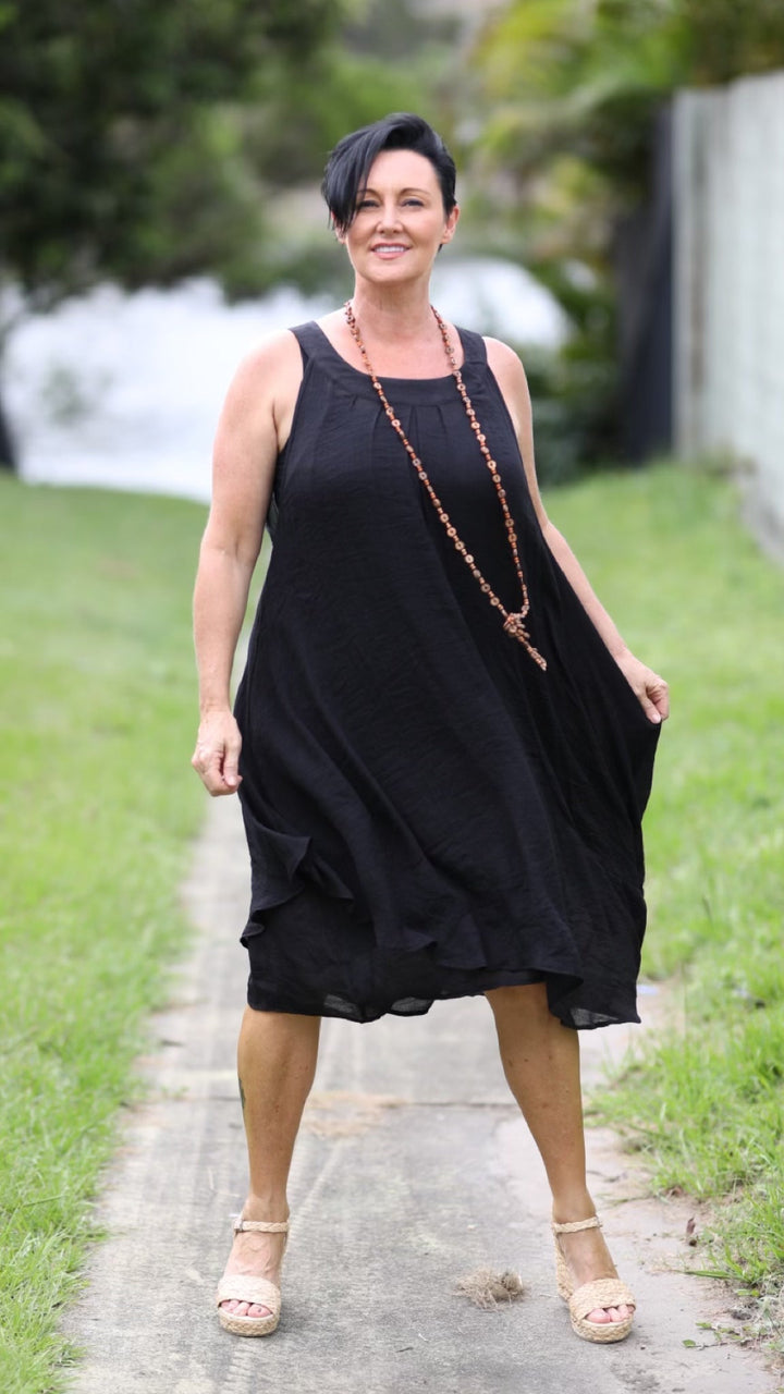 Faye | Bamboo Fibre Midi Dress