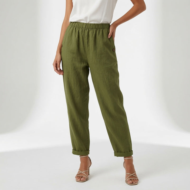 Pippa | Elegant Linen Wide Leg Summer Pants