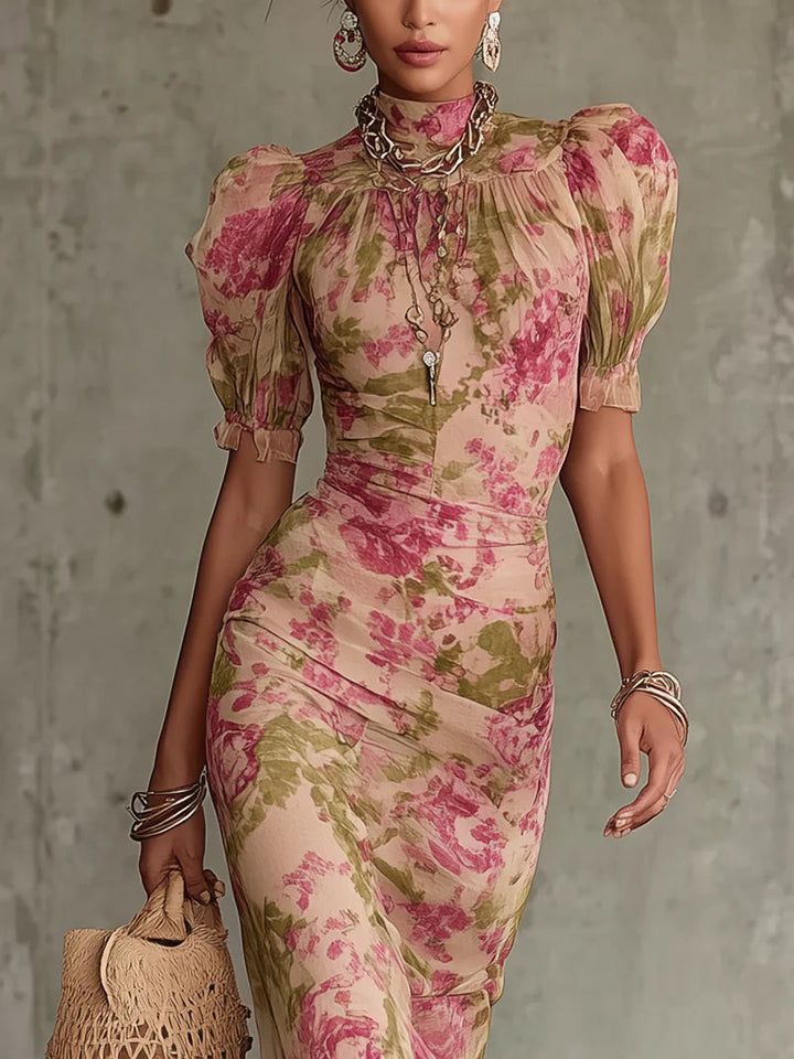 Rosevear | Vintage Pink Print Maxi