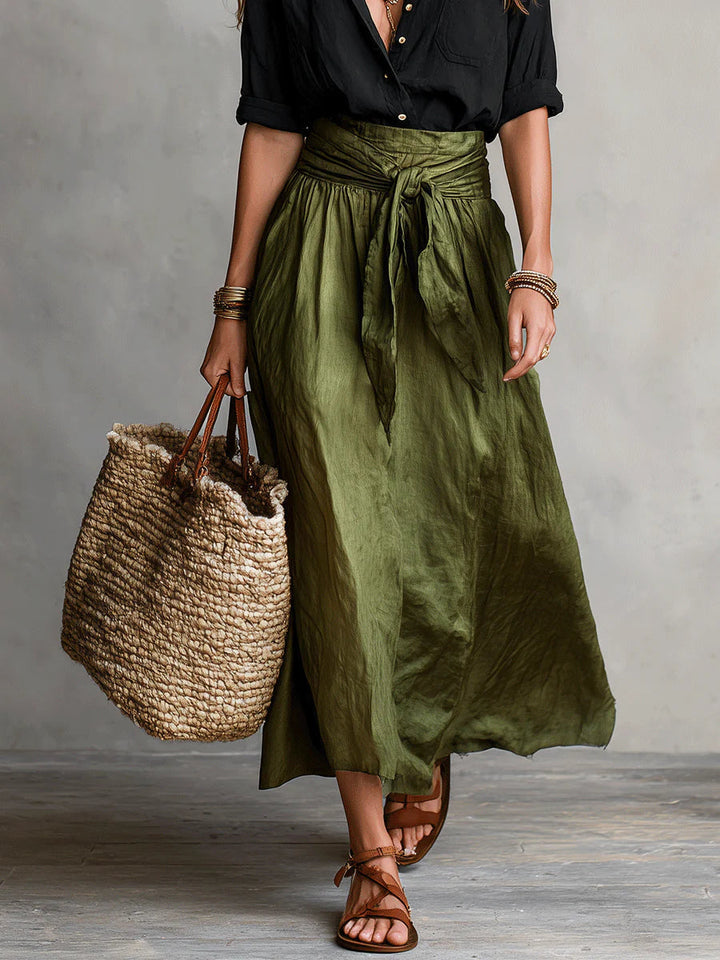 Martina | Elegant Flowing One-Shoulder Maxi Dress
