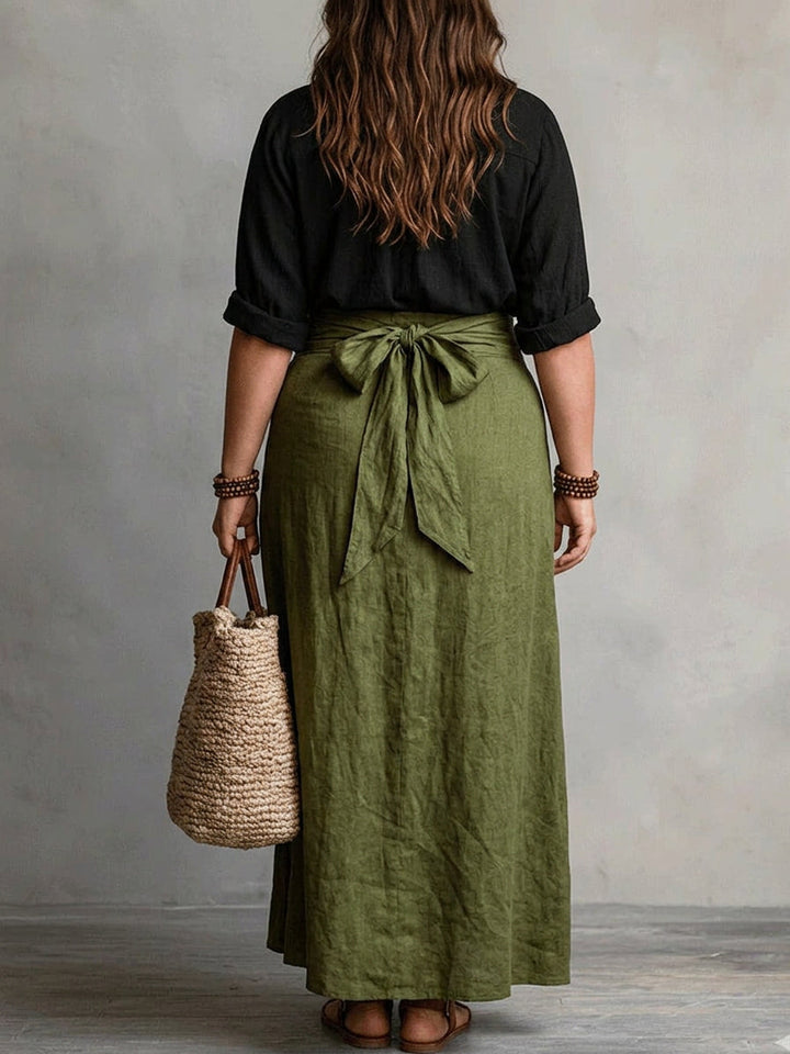 Vera | Two-Piece Tee and Midi Skirt Set