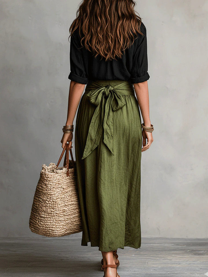 Martina | Elegant Flowing One-Shoulder Maxi Dress