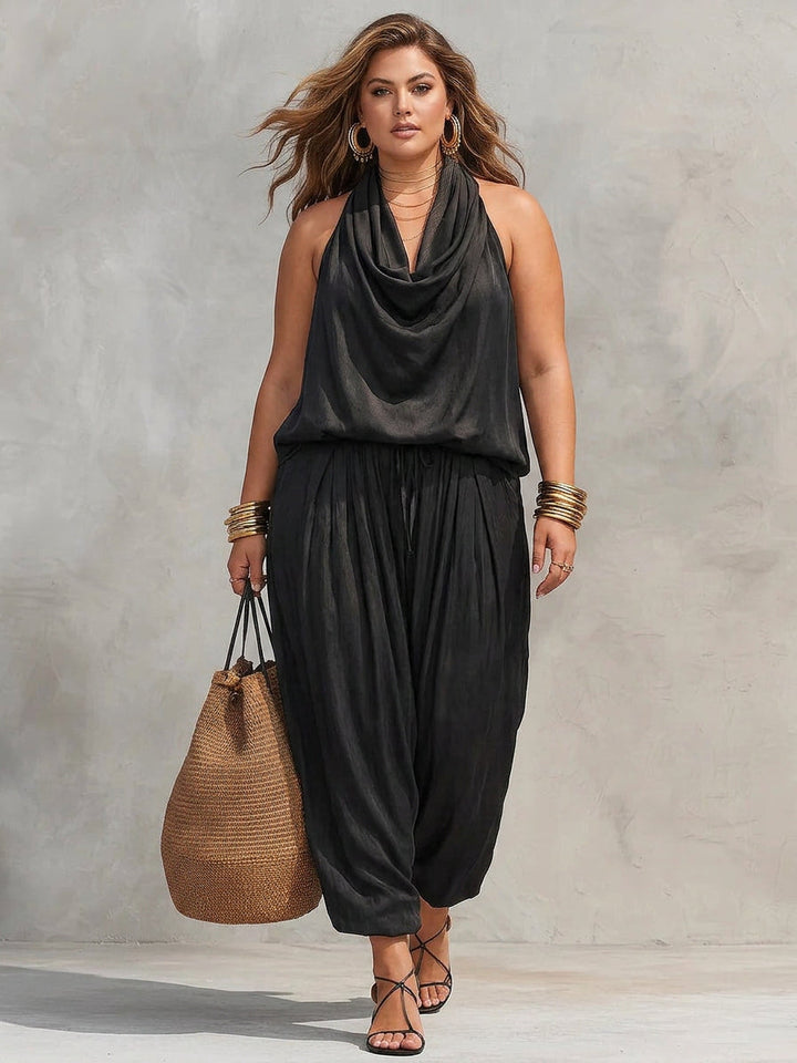 Aurora | Sleeveless Top and Pleated Pants Set