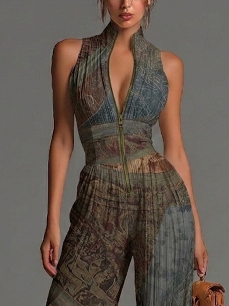 Ethnavia | Boho Ethnic Print Jumpsuit