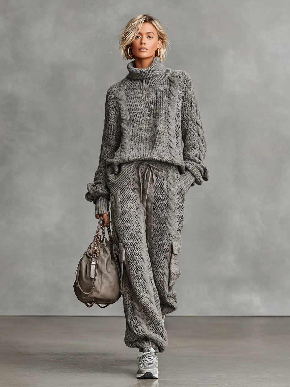 Priya | Cable Knit Set