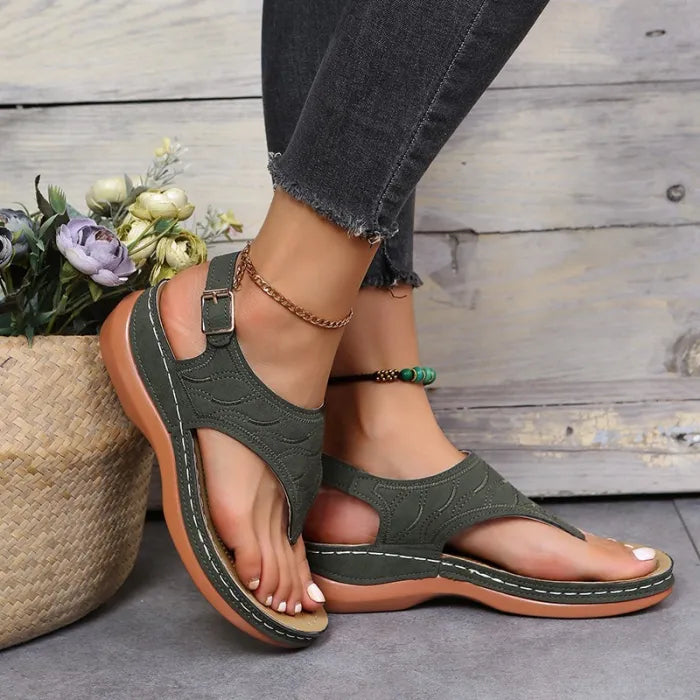 Gale | Ankle Strap Thong Sandals