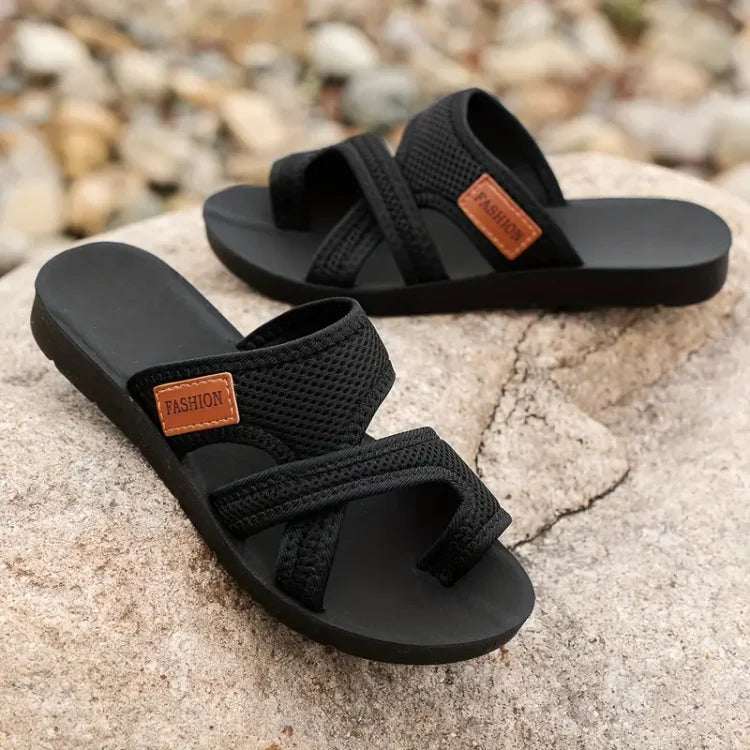 Wendy | Supportive Black Orthopedic Comfort Sandals