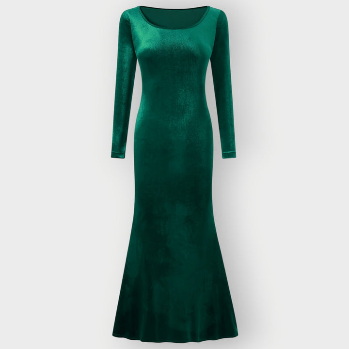 Kryenna | Luxe Evening Silhouette Velvet Gown