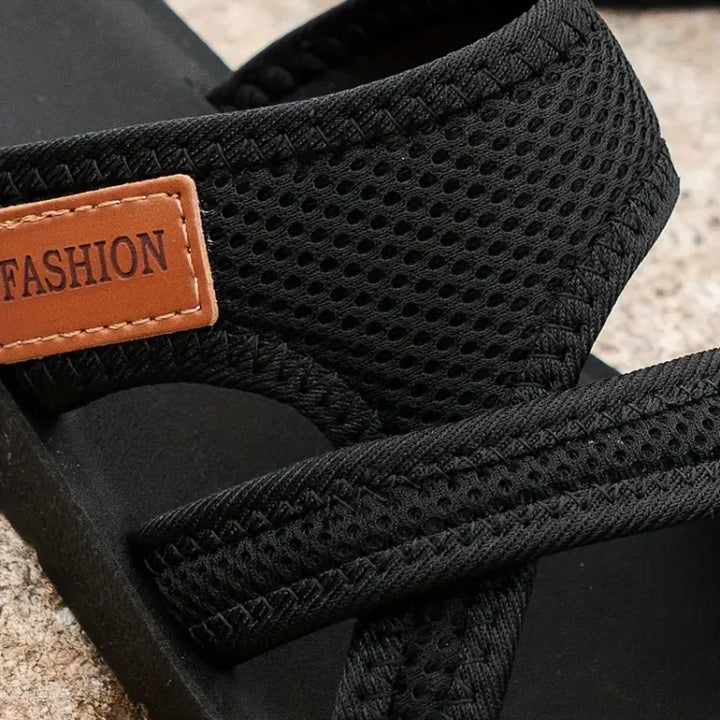 Wendy | Supportive Black Orthopedic Comfort Sandals