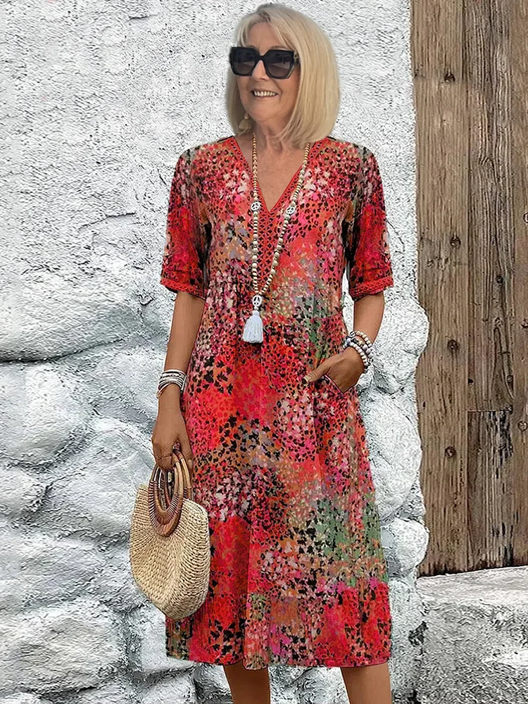 Pearl's Floral Midi Dress
