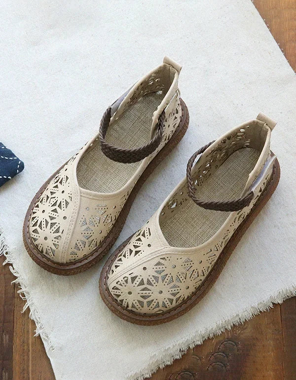 Elke | Laser Cut Slip-On Shoes
