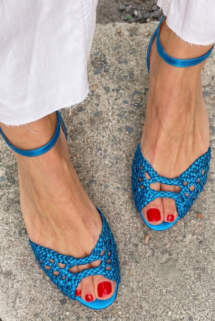 Isadora™ | Sandales Tressées Dorées