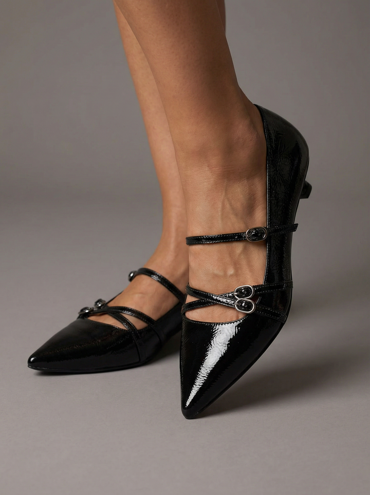 Joyce | Elegant Ankle Strap Heeled Sandals