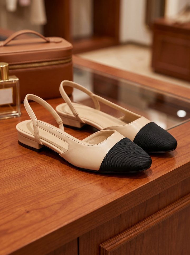 Dimity | Refined Block Heel Slingback Heels