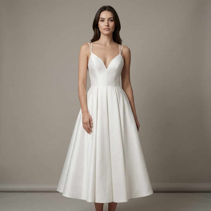 Alazne | Elegant Refined Midi Dress