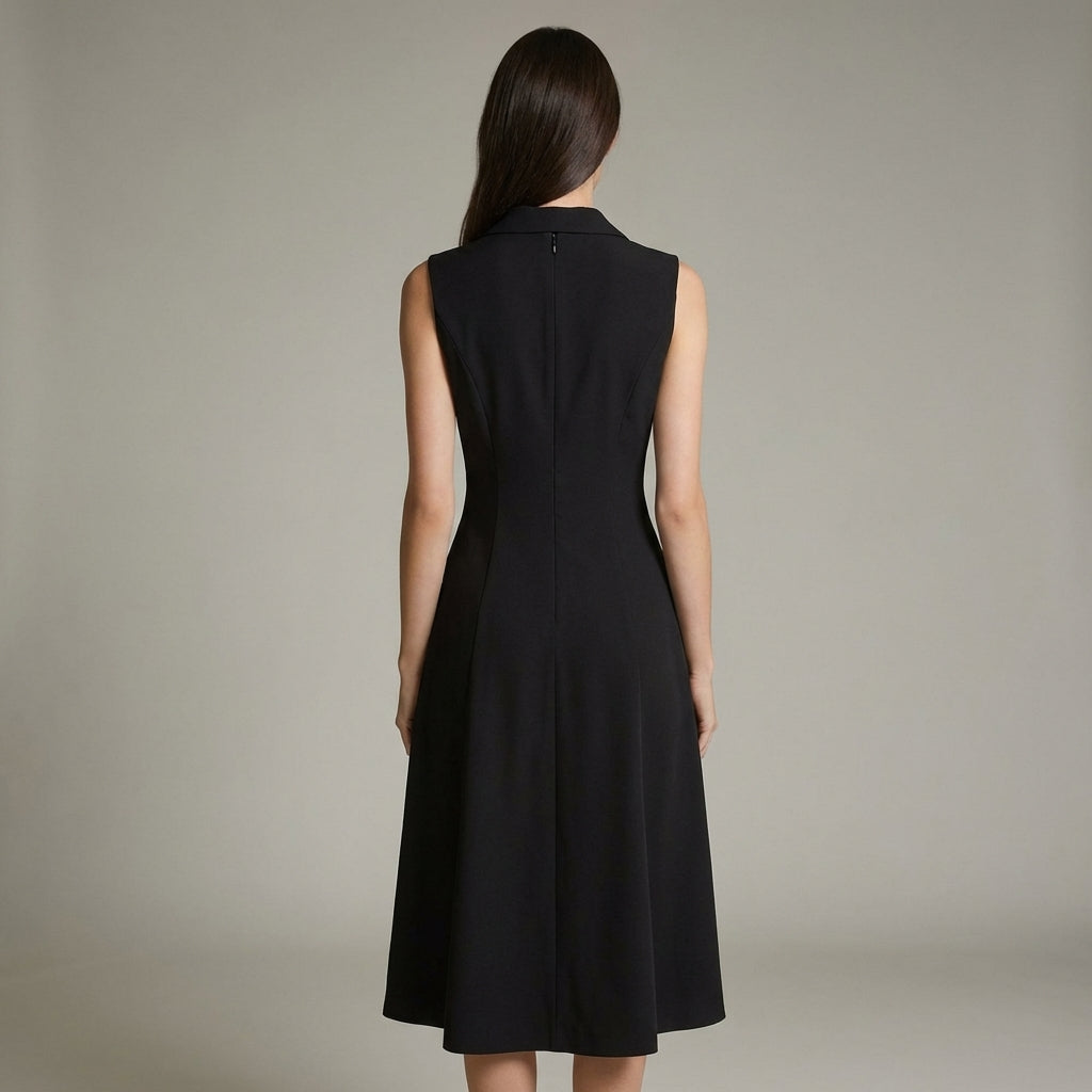 Nora | Elegant V-Neck Tunic Midi Dress