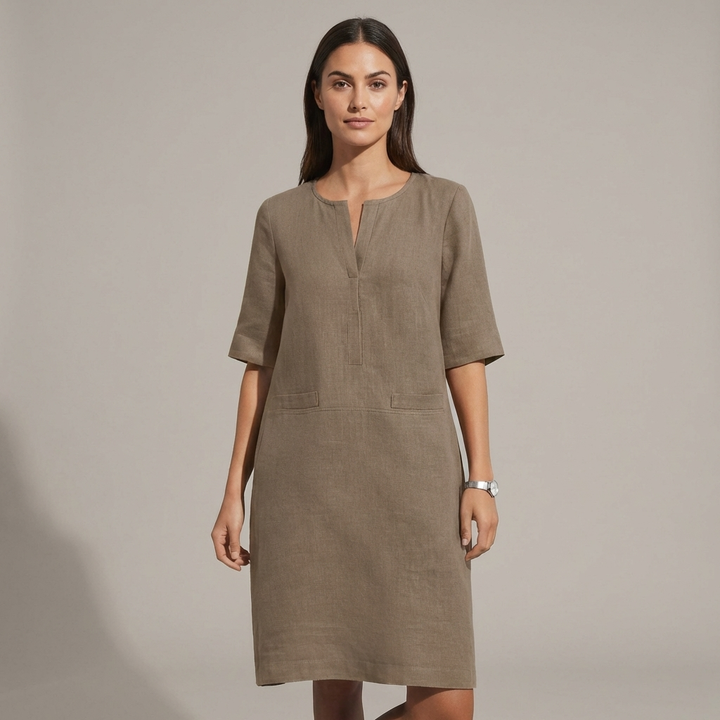 Marlowe | Refined Shift Dress with Elbow Sleeves