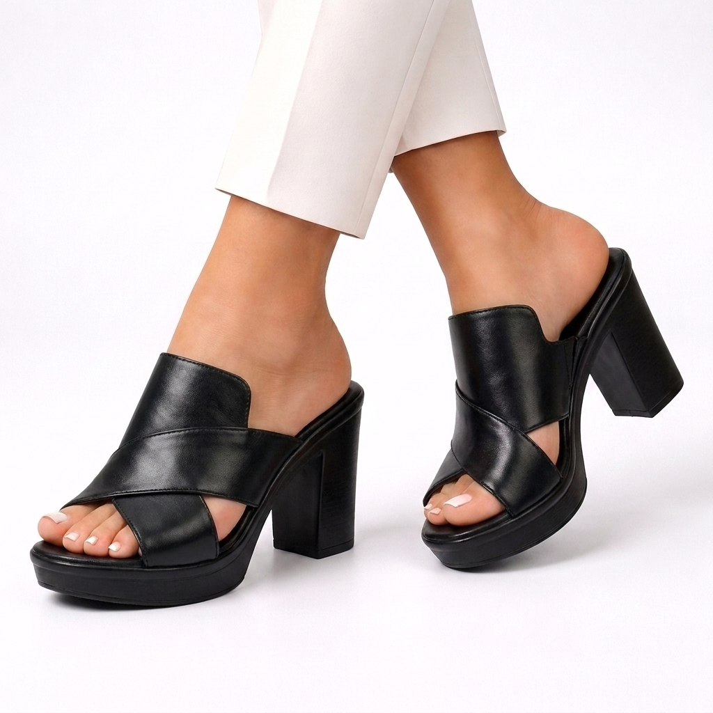 Deni | Effortless Green Summer Sandals