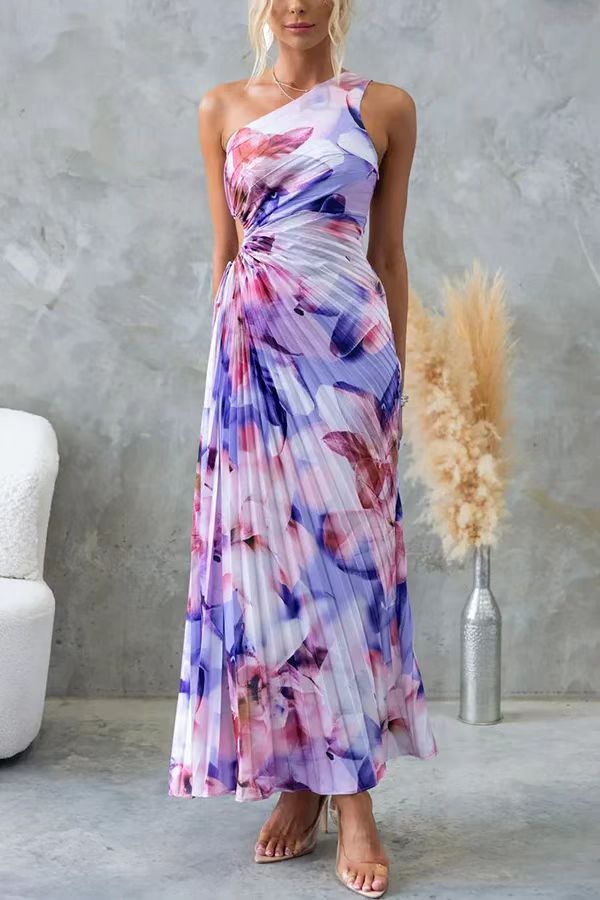 Audrine | One-Shoulder Midi Dress