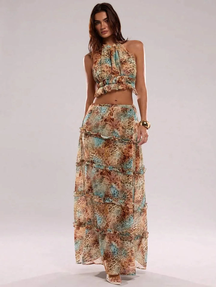 Leopard Luxe | Ruffle Two-Piece Set