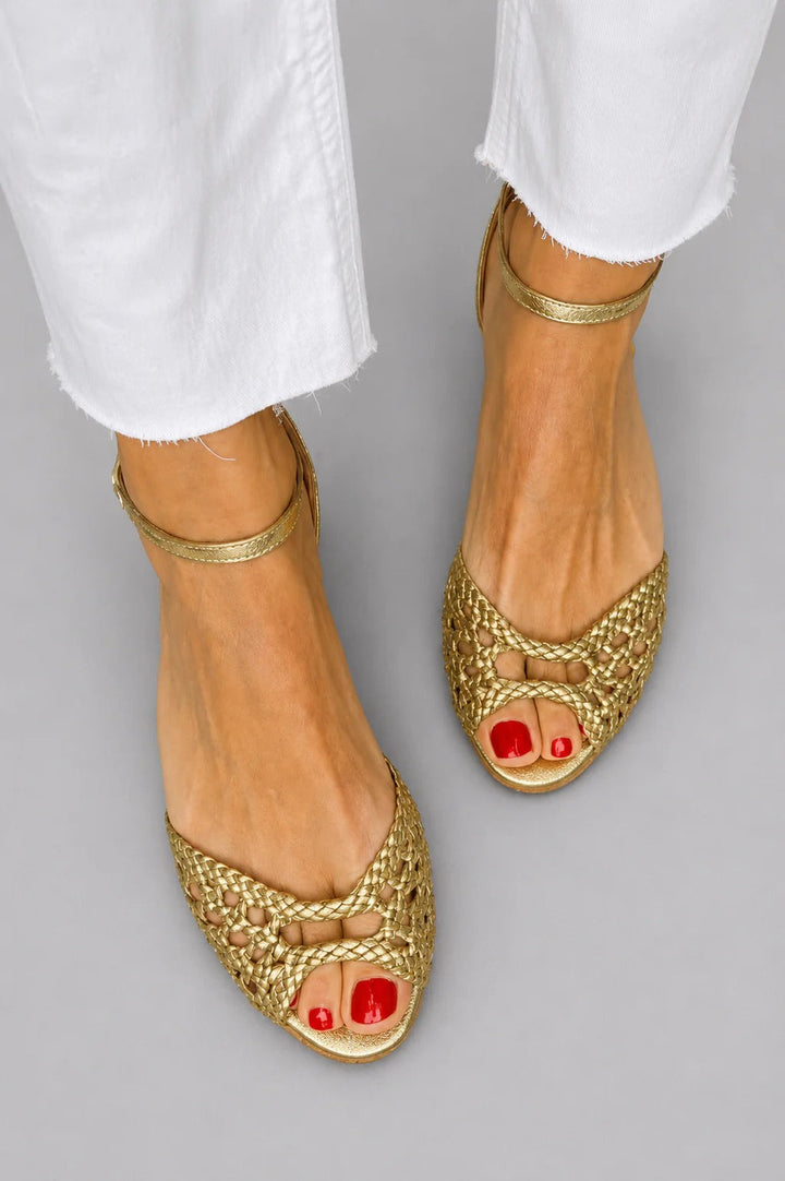 Bubs | Effortless Braided Gold Summer Sandals