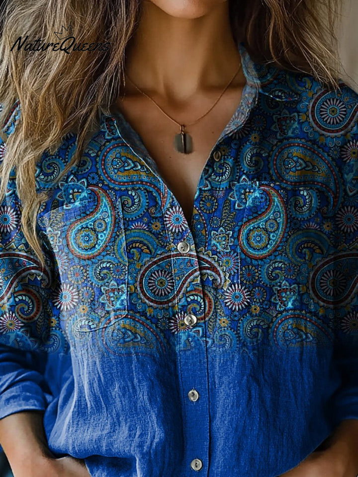 Fairfield | Ethnic Print Cotton Blouse
