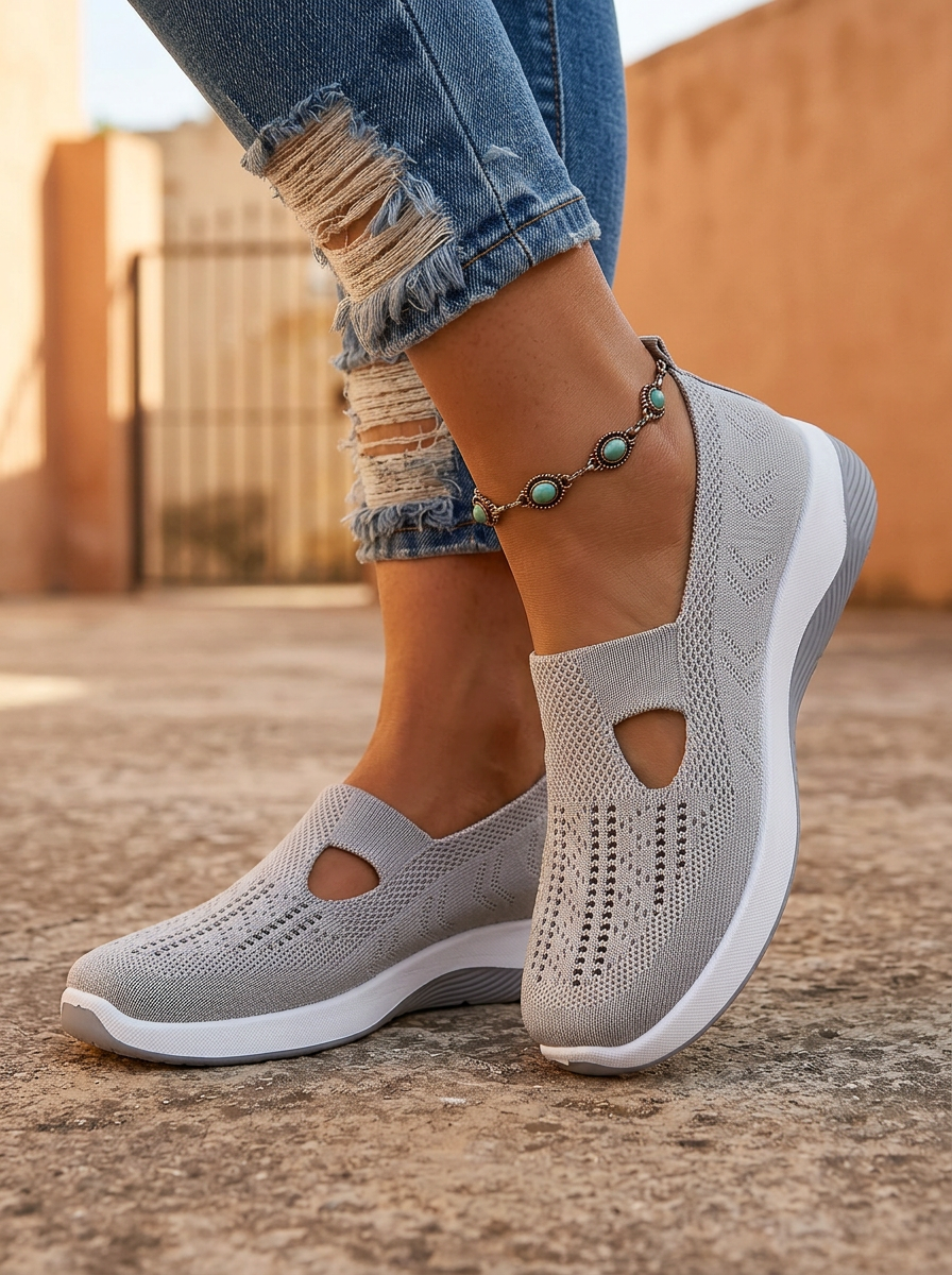 Ellery | Supportive Grey Non Slip Orthopedic Comfort Sandals