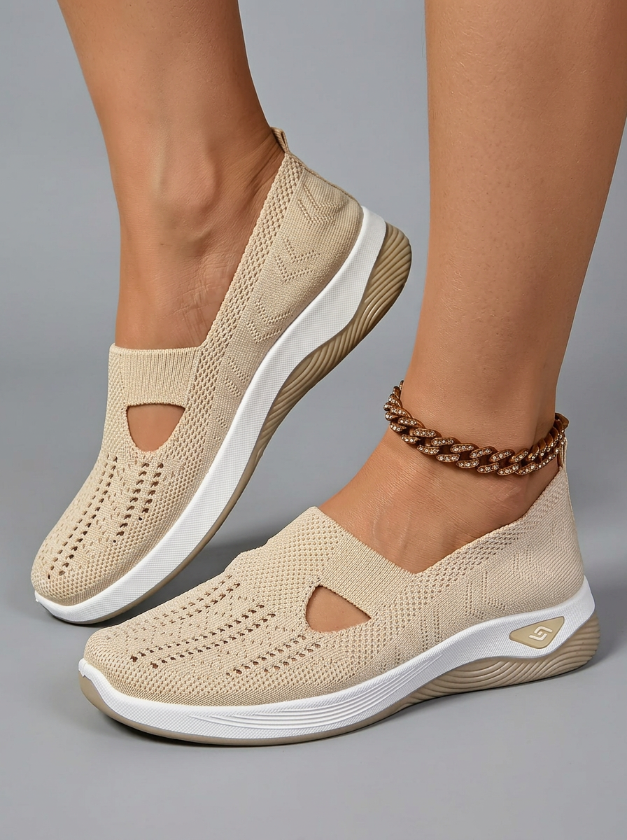 Bess | Supportive Cream Non Slip Orthopedic Comfort Sandals
