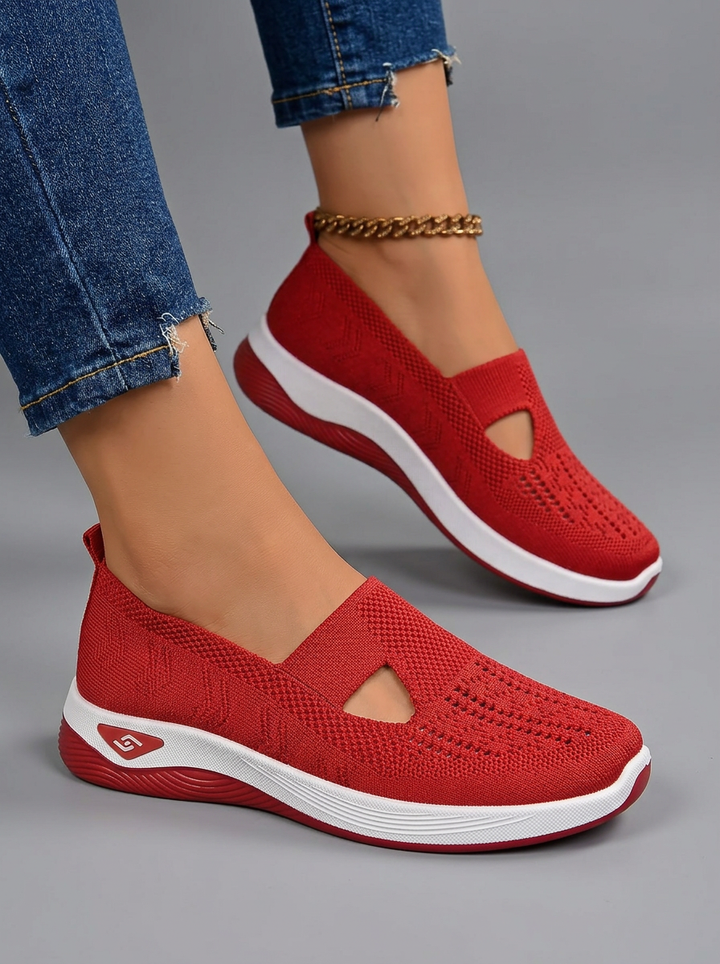 Marli | Supportive Red Non Slip Orthopedic Comfort Sandals