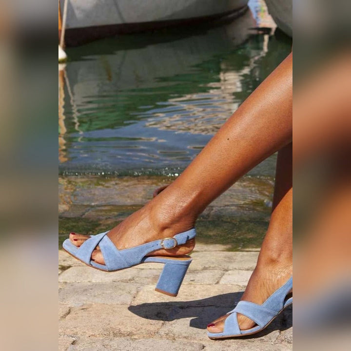 Shelly | Effortless Blue Summer Sandals