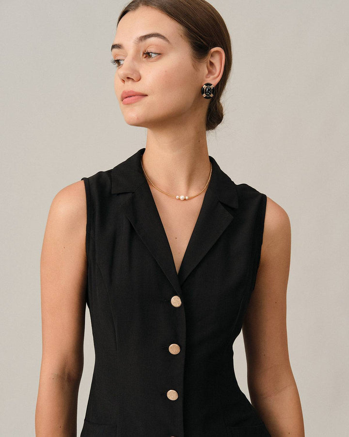 Nora | Elegant V-Neck Tunic Midi Dress