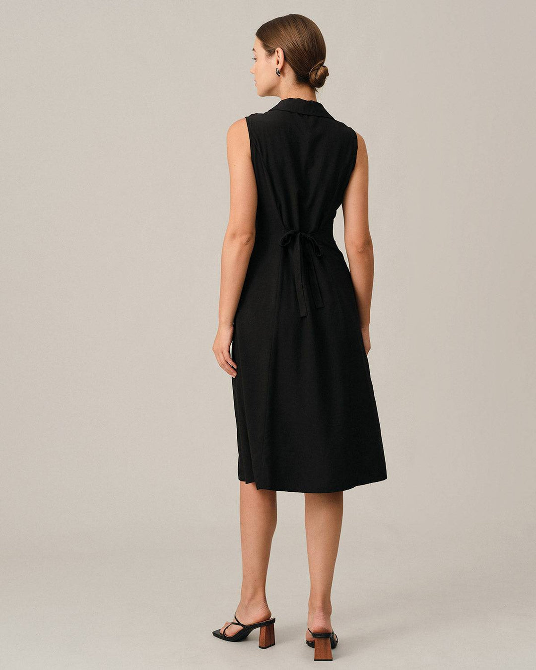 Nora | Elegant V-Neck Tunic Midi Dress