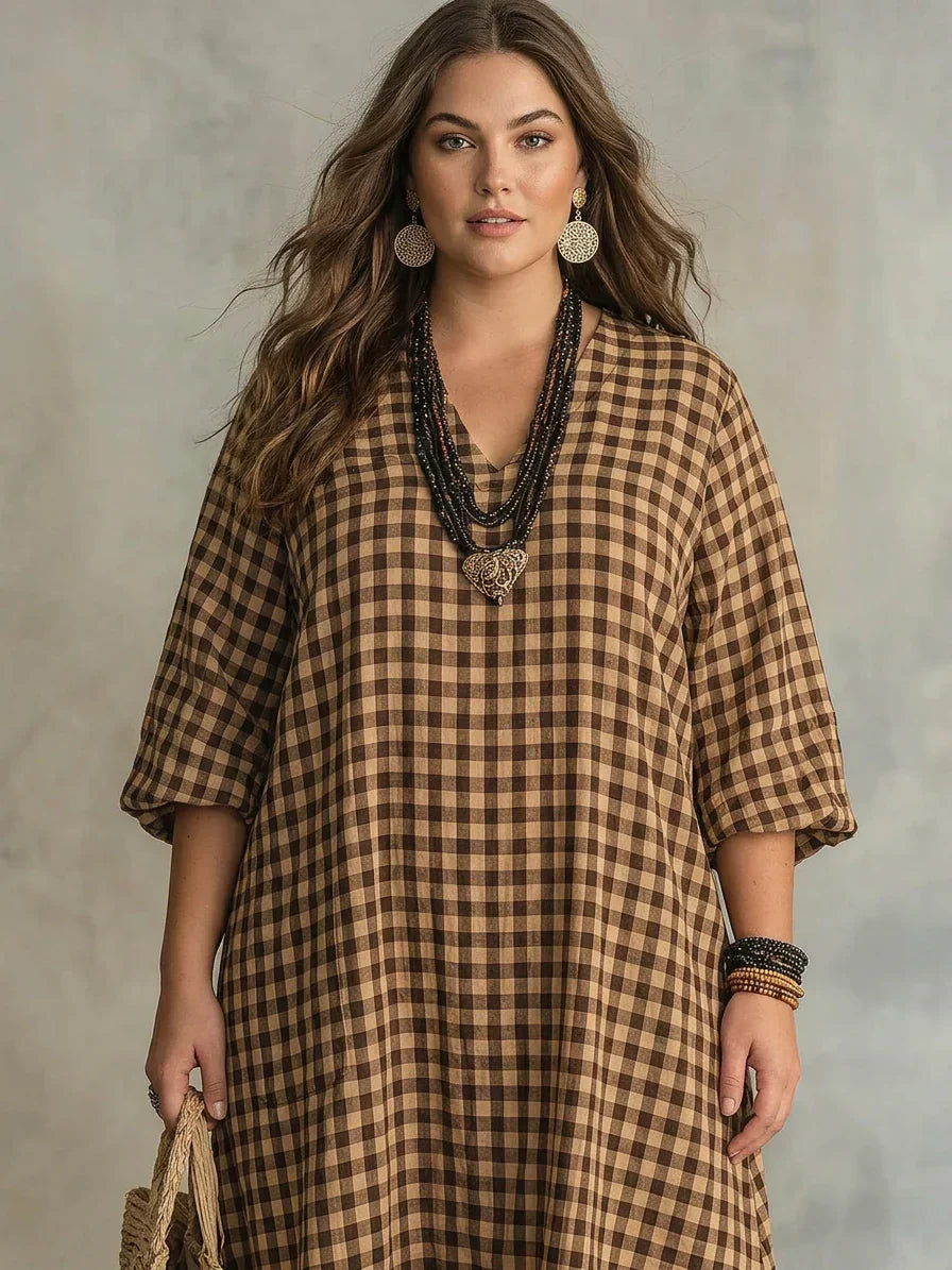 Mila | Check Maxi Dress
