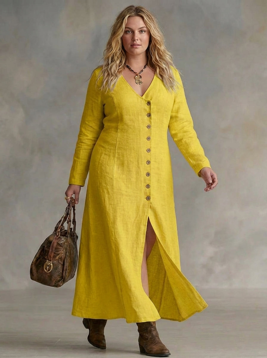 Eleri | Button Maxi Dress