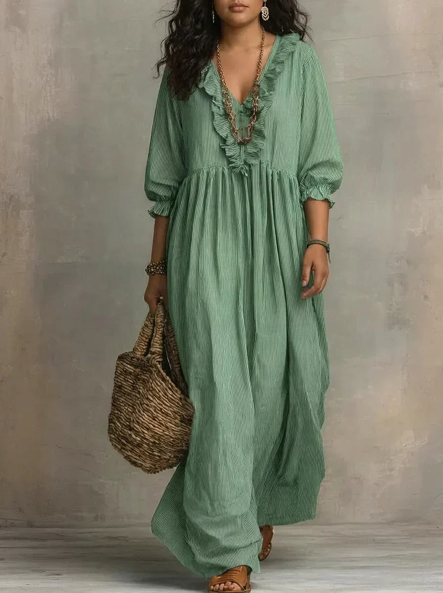 Elowen | Boho Long Sleeve Maxi Dress