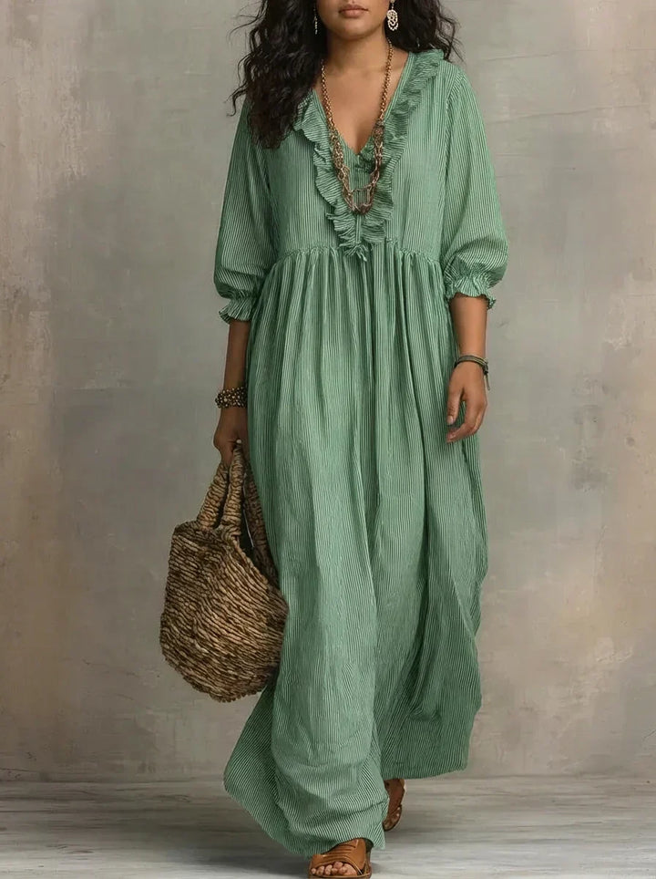 Elowen | Boho Long Sleeve Maxi Dress