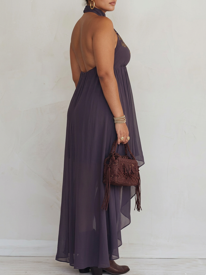 Zahara | Embroidered Maxi Dress