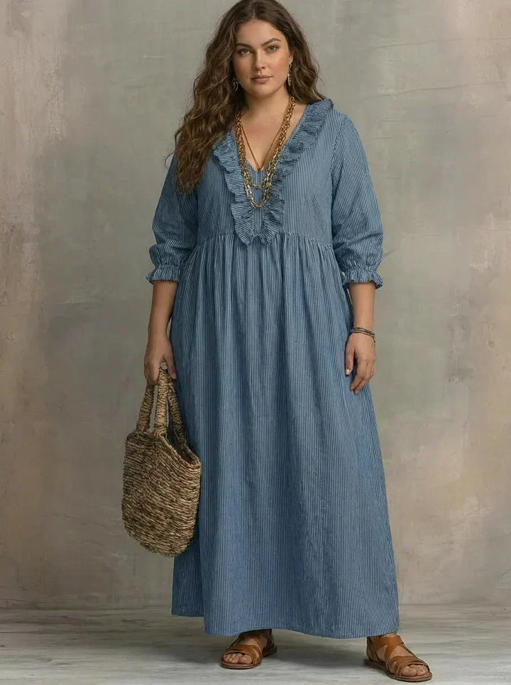 Elowen | Boho Long Sleeve Maxi Dress
