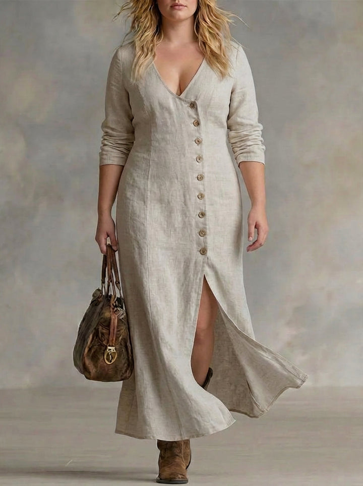 Eleri | Button Maxi Dress