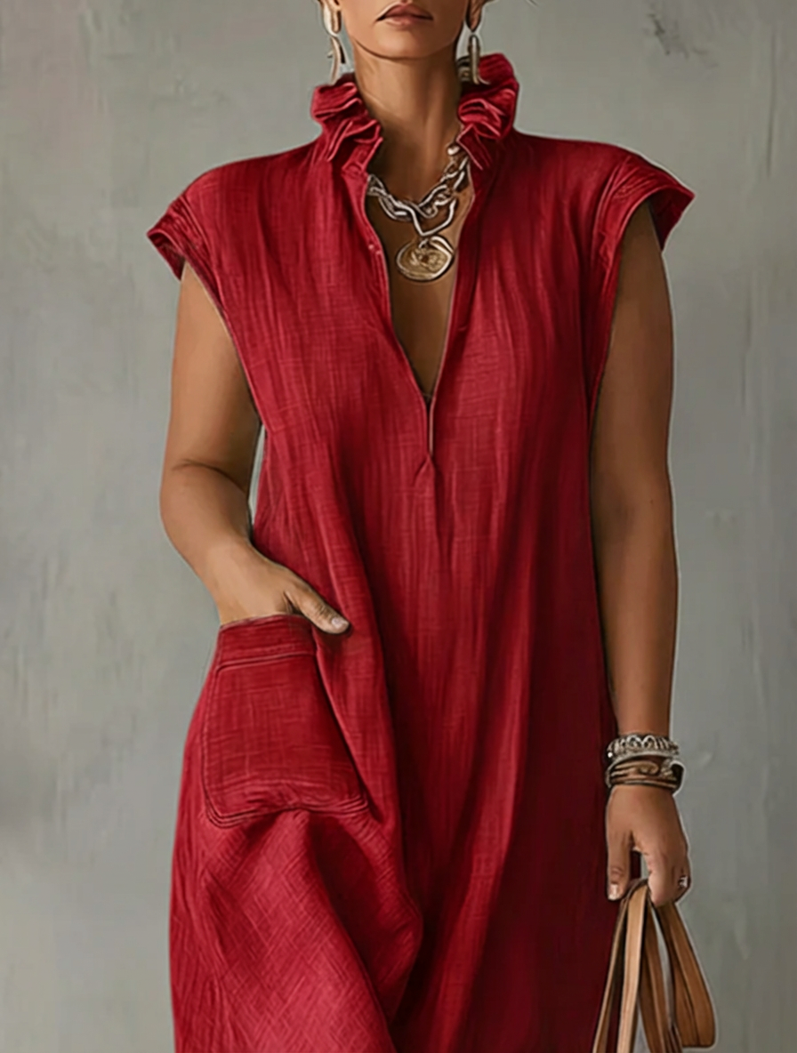 Elara | Ruffle Spring Maxi Dress