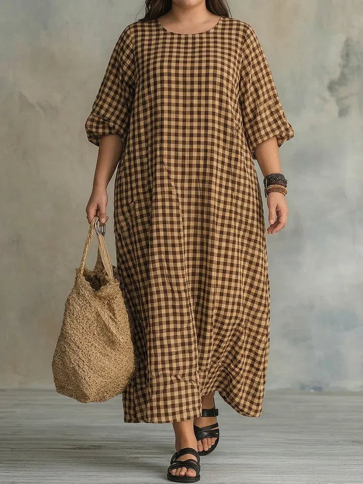 Mila | Check Maxi Dress