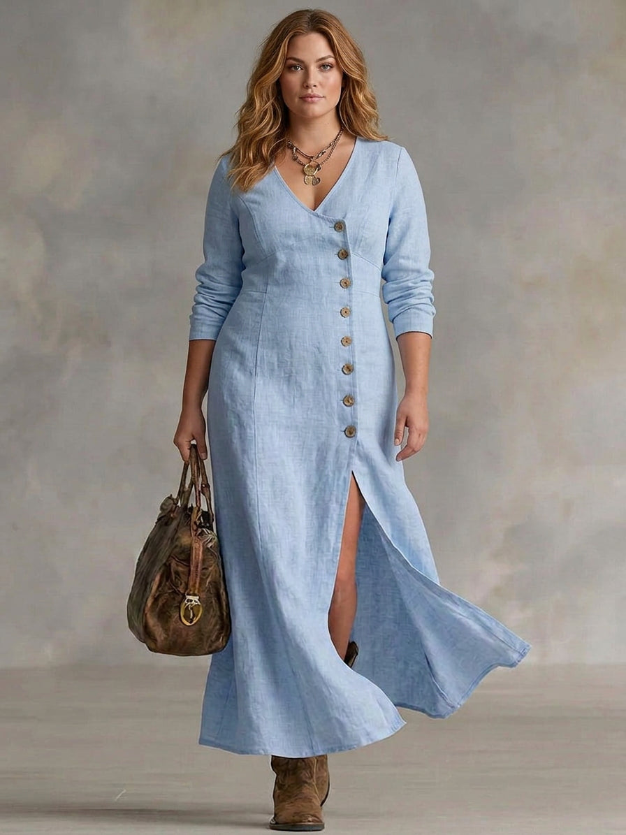 Eleri | Button Maxi Dress