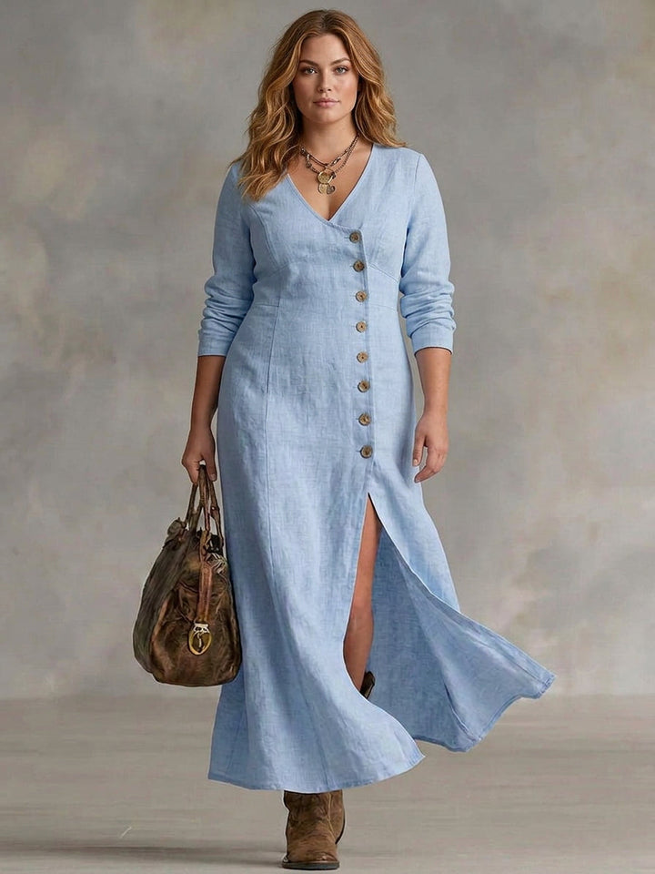 Eleri | Button Maxi Dress