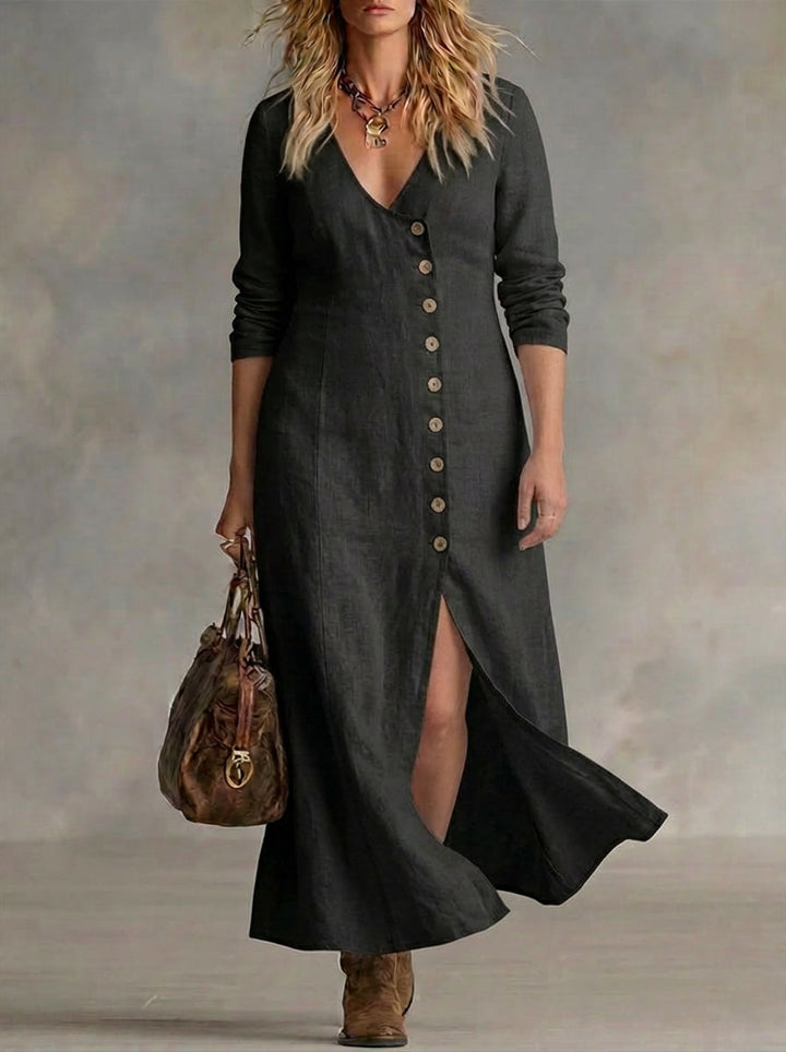 Eleri | Button Maxi Dress