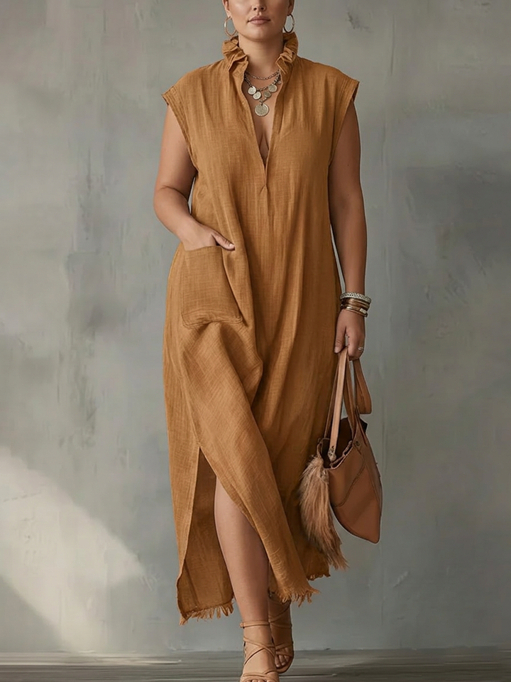 Elara | Ruffle Spring Maxi Dress