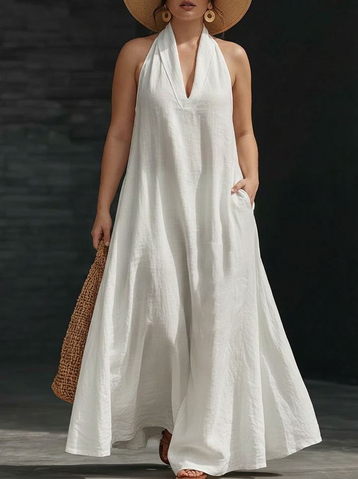 Aveline | Halter Maxi Dress