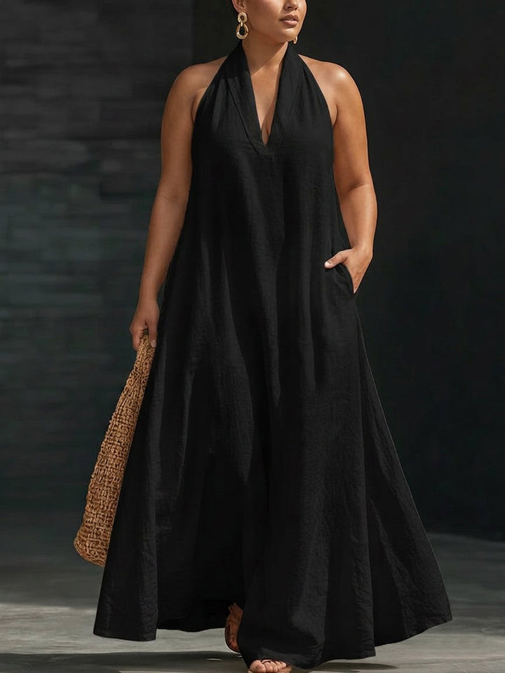 Aveline | Halter Maxi Dress